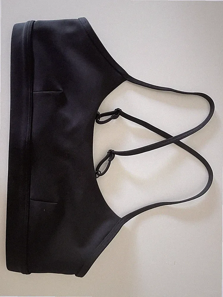 Alo yoga Airlift sport bh - black/schwarz, Größe S