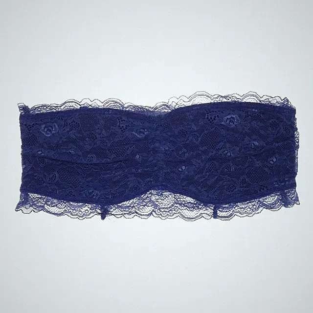 America Today, Bandeau-BH, Größe: XL, Blau, Nylon, Paisley, Spitze, Damen #cwQ