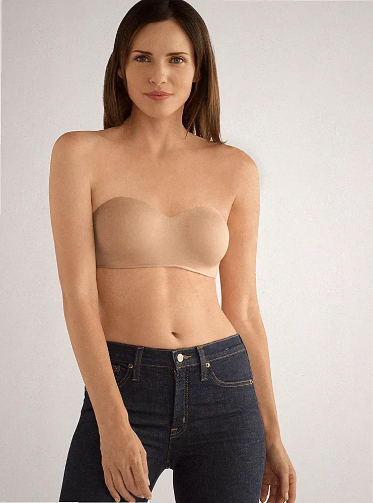 Amoena 'Barbara' trägerloser Multiway-Mastektomie-BH mit Taschen (457) - nude