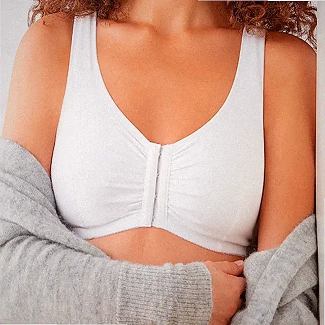 Amoena Post-OP Mastektomie Reggiseno Ohne Bügel Sport-BH Fleur - Sand