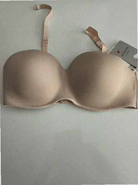 Amoena Trägerloser Prothesen BH 90 B NEU mit Etikett Träger sind dabei