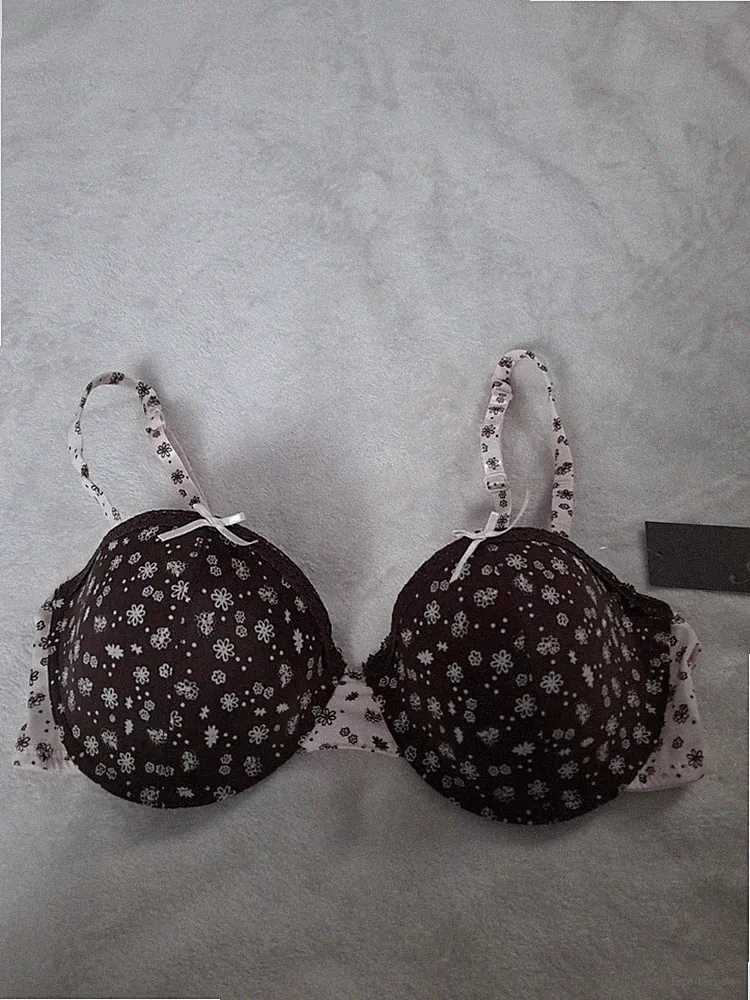 Ange Softschalen Bh Choco Rosa Geblümt Größe 70B JP1007