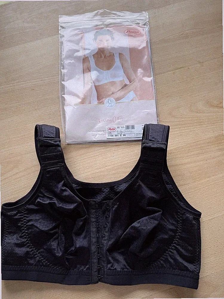 Anita Lymph o Fit BH 95 c neu schwarz in OVP Mod. London 1100 NP 165 €