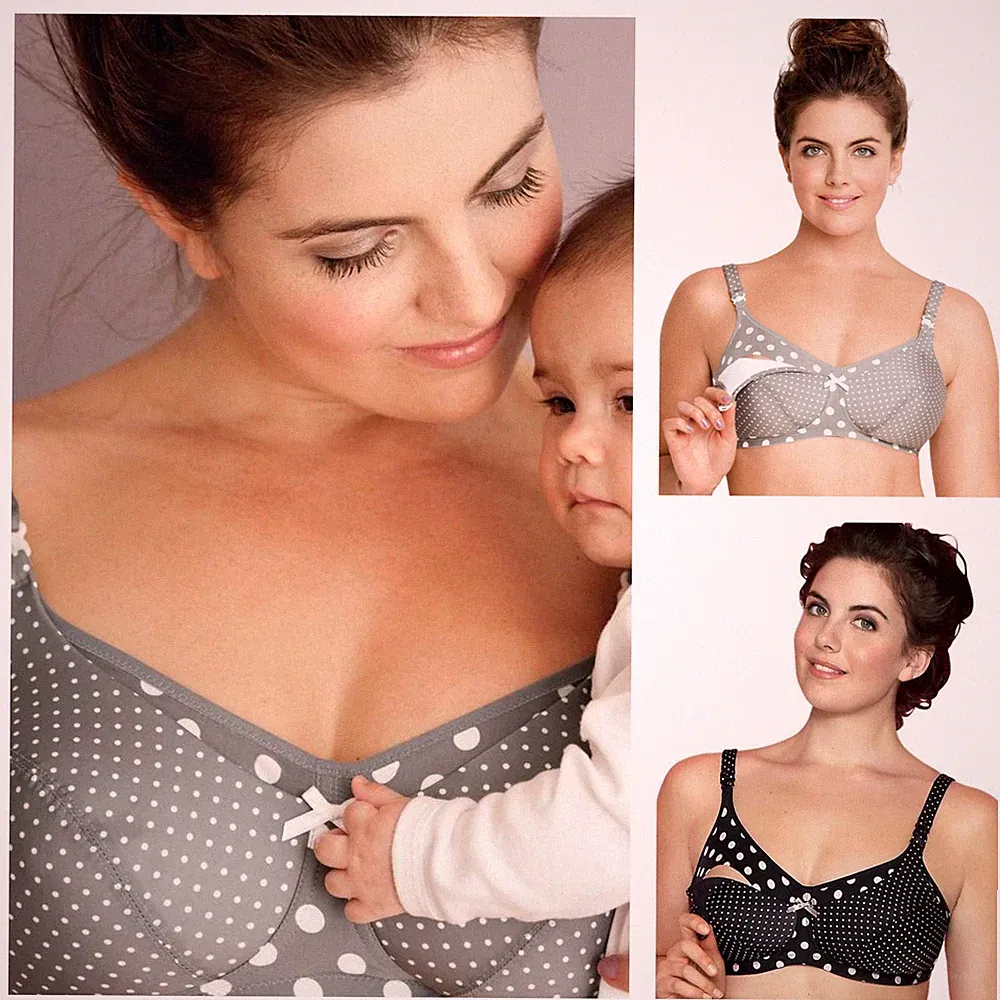 Anita Maternity Polka Dot gepolsterter Still BH 5034 ohne Bügel Umstandsmode