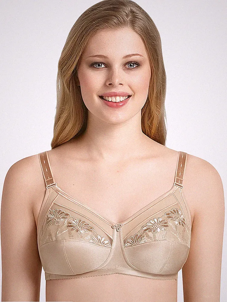 Anita Safina 5449 Komfort BH ohne Bügel mit Spitze in Schwarz oder Sand
