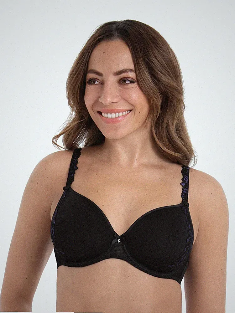 Anita Suzette Spacer BH mit Bügel | Spacer Schale |70-95 A-G, in rosa u. schwarz