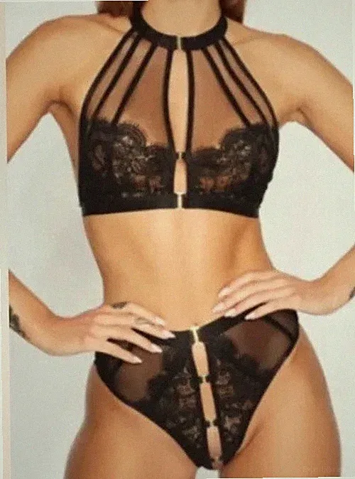 Ann Summers -DUSK -CROTCHLESS SET - Size XL -20-22 New With Tags UVP 28£