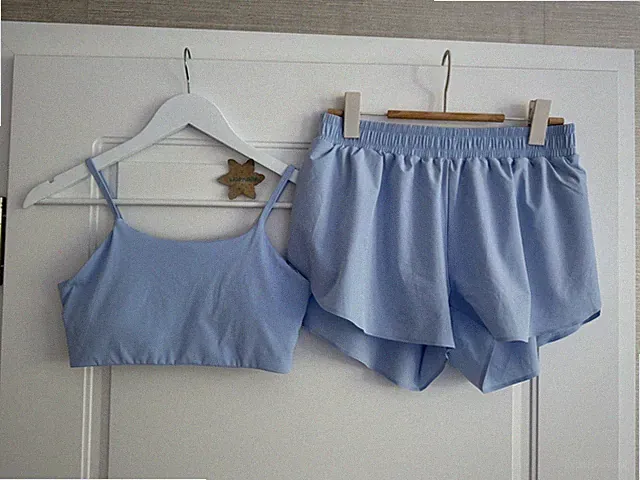 Athlecia Running Set | Sportbh & Shorts | S | Laufshorts | neu | babyblau