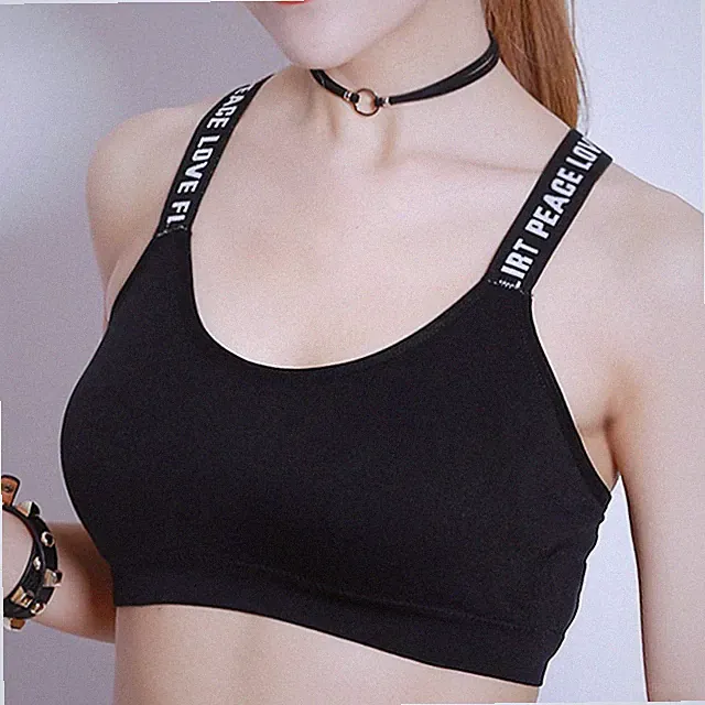 Atmungsaktivem sexy nahtlosen Top -Frauen Sport BH hohe Impact Push up BH