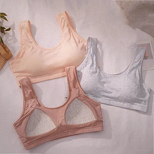 Atmungsaktiver rückenfreier BH für Damen große Größen Relaxed Fit ohne Stah