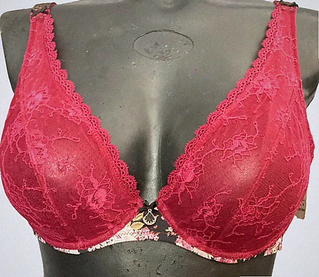 AUBADE Fleurs De Plaisir Triangel-BH mit Bügel Gr.80C UK36C Luxus OVP 109€
