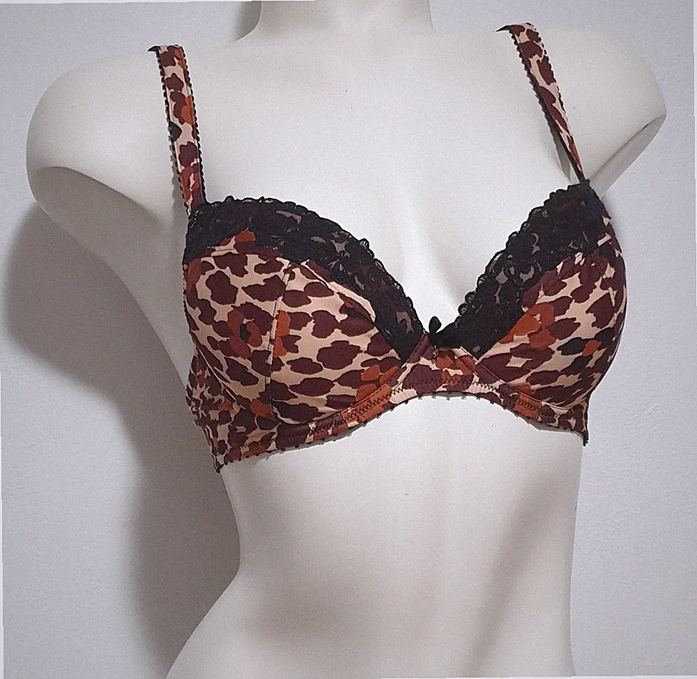 Aubade Push-Up-BH mit herausnehmbaren Kissen, Farbe Camouflage, Größe 70D