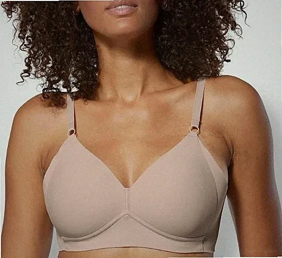 [B4] Naturana T-Shirt BH ohne Bügel, hautfarben Gr. 80A neuwertig
