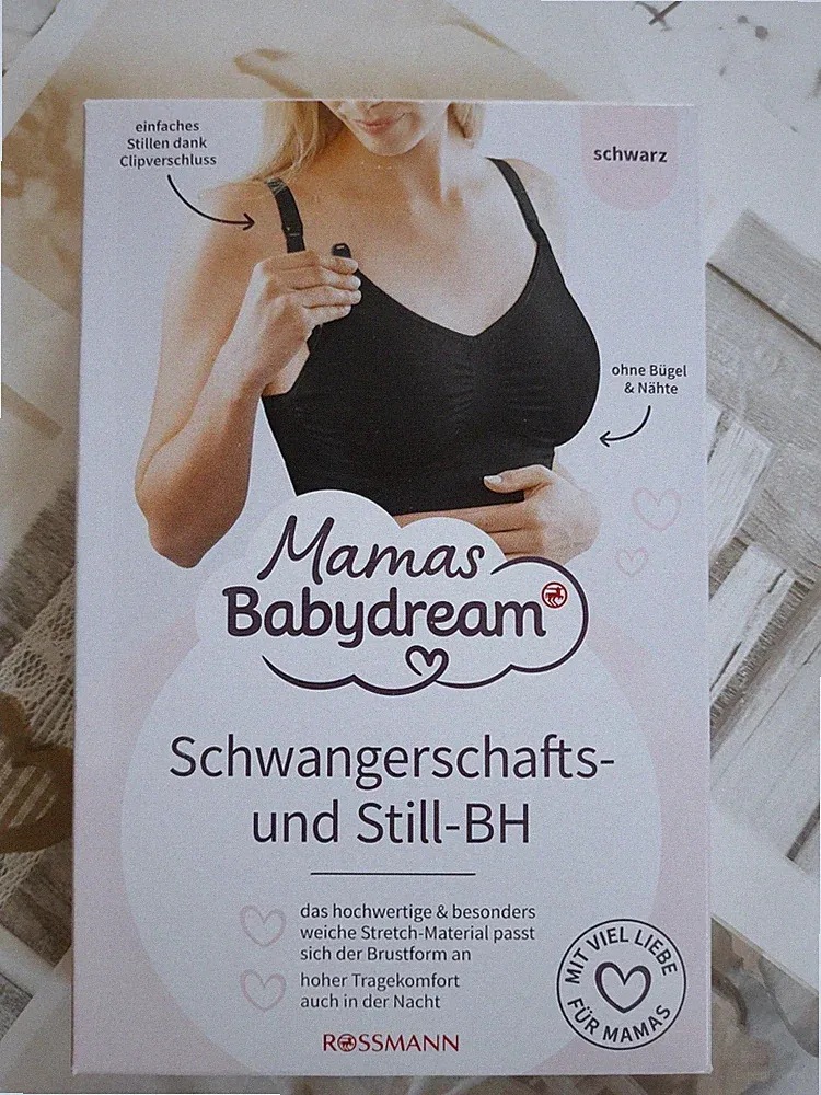Babydream Schwangerschaft- und Still-BH in der Größe L & Stilleinlagen & Purelan