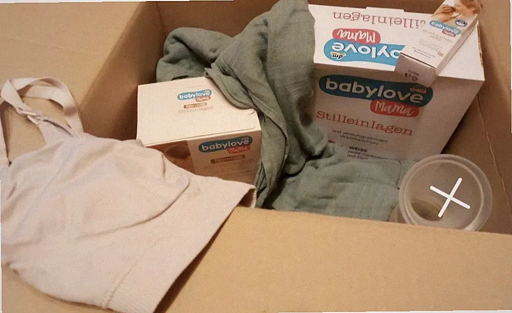 Babyzubehör, Still-Paket mit Stilleinlagen, Still-Schal, Still-BH Gr. M