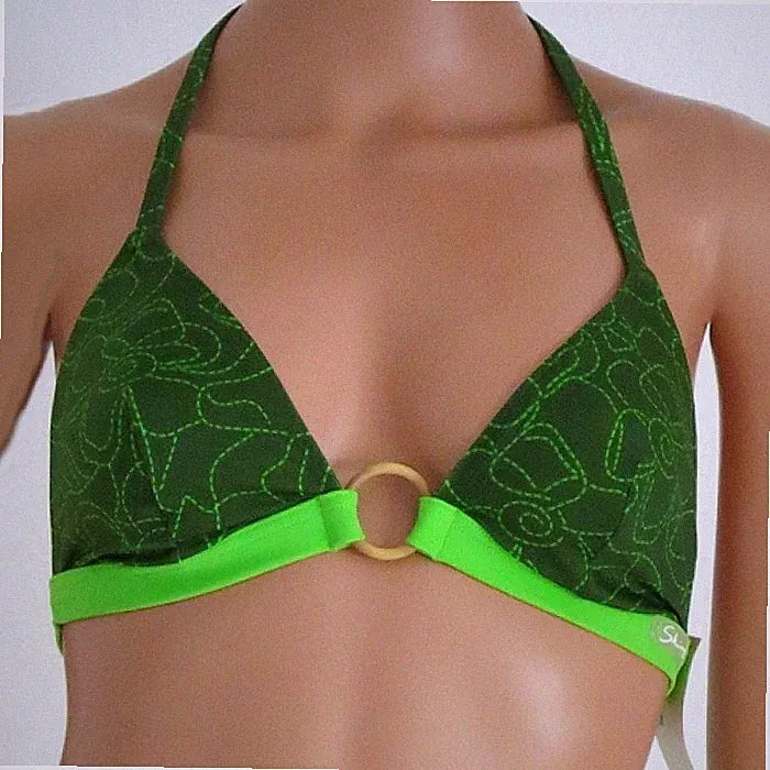 Bademode Skiny African Dreams Aqua Bikini-Oberteil Triangel-BH 82627 grün Gr. 38
