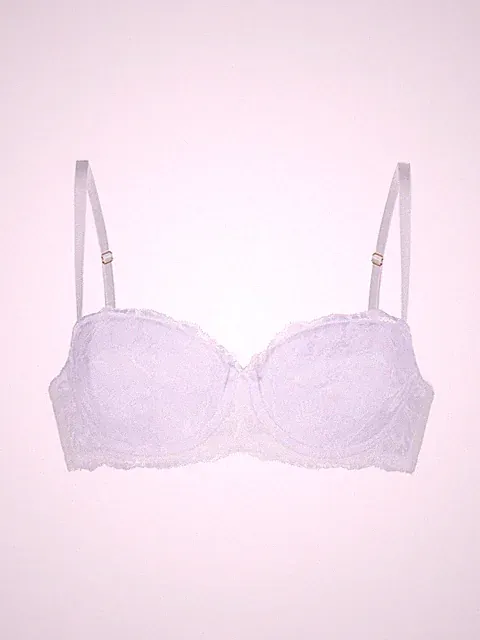 Balconette-Bügel-BH Dorina Perfect Lace, leicht gepolstert, verstellbar, Weiß