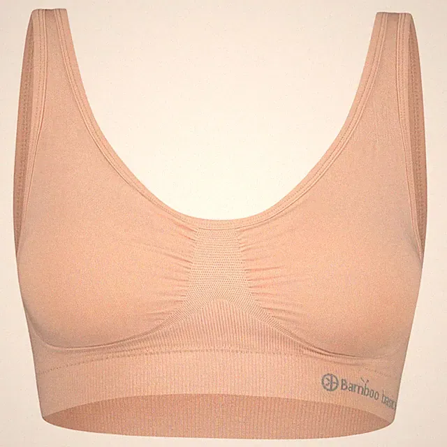 Bamboo Basics Nahtloser Gepolsterter BH Fleur - Nude - 1-Pack