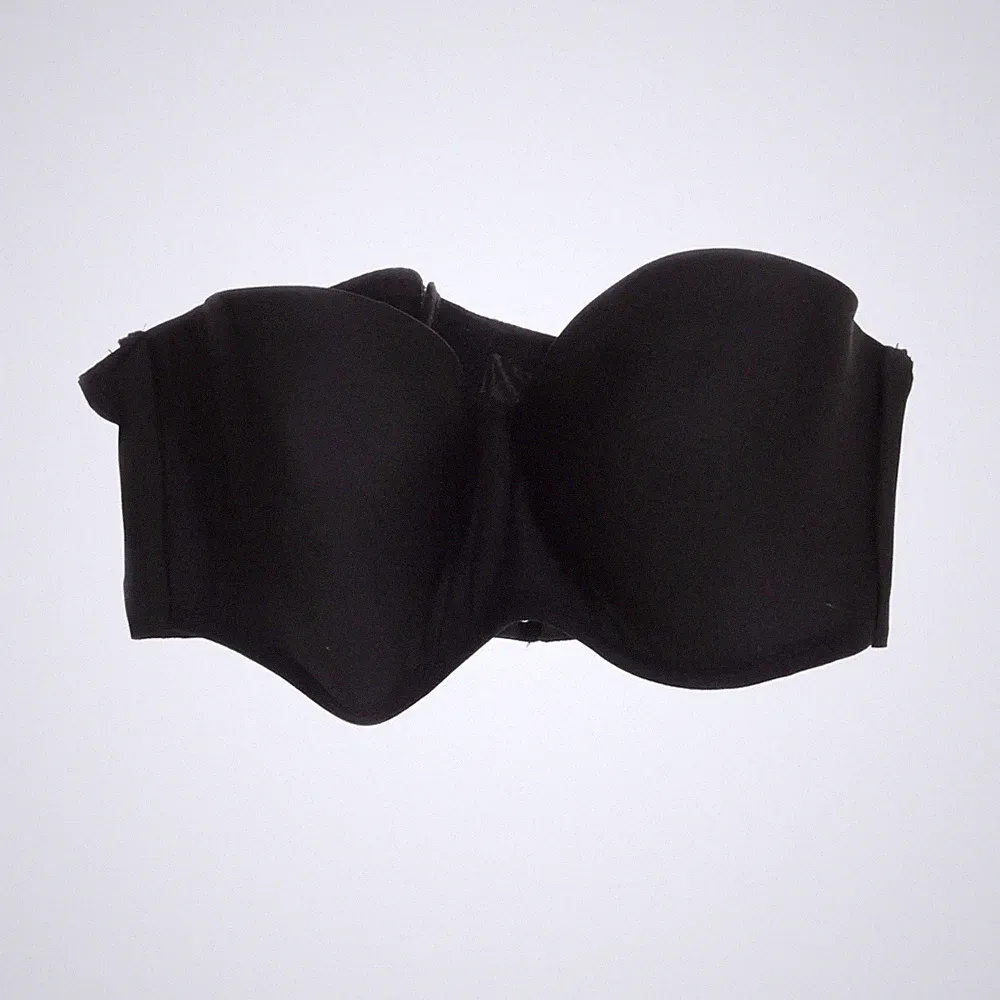 Bandeau-BH, Größe: 80B, Schwarz, Elasthan/Polyester, Einfarbig, Damen #7Lt