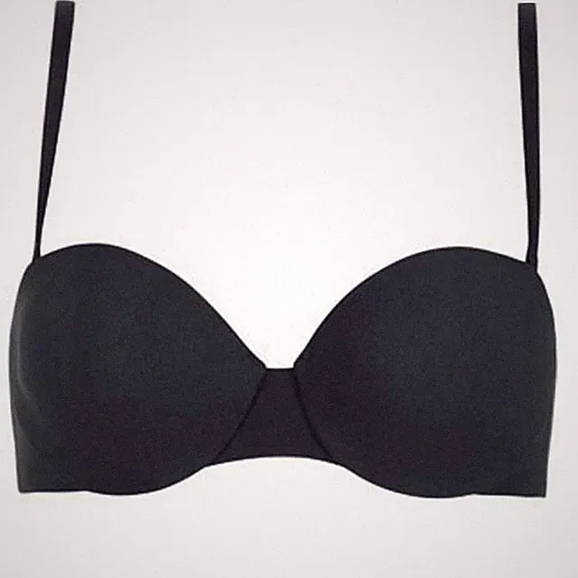 Bandeau BH mit abnehmbaren Trägern Hanro Sensual 8261 Schwarz 80B