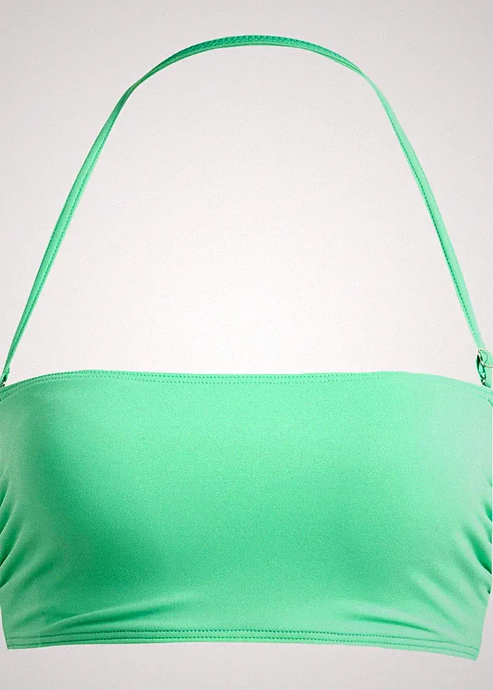 Bandeau Bikini Oberteil Gr. 36 Mint Damen Bademode Schwimm-Bade-BH Neu