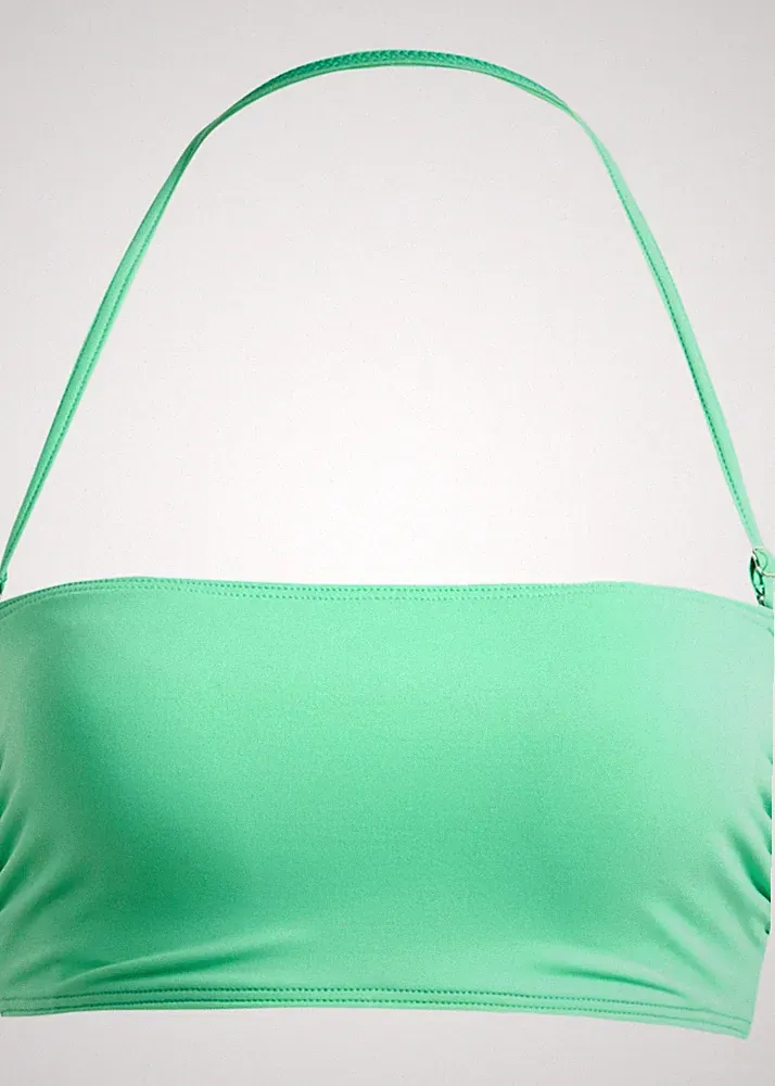 Bandeau Bikini Oberteil Gr. 38 Mint Damen Bademode Schwimm-Bade-BH Neu