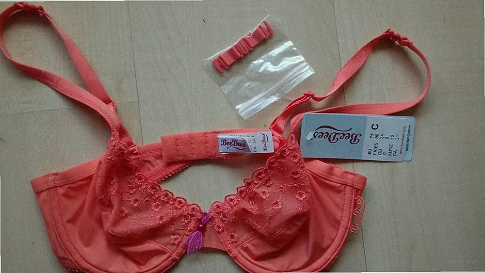 BeeDees BH Büsten-Brust-halter-Bra 75 C neu Etikett SWEET HEART 39 WM orange