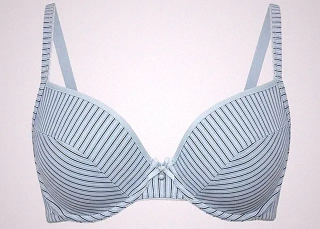 BeeDees BH mit Bügel 09 WM 75B hellblau gestreift NEU mit Etikett