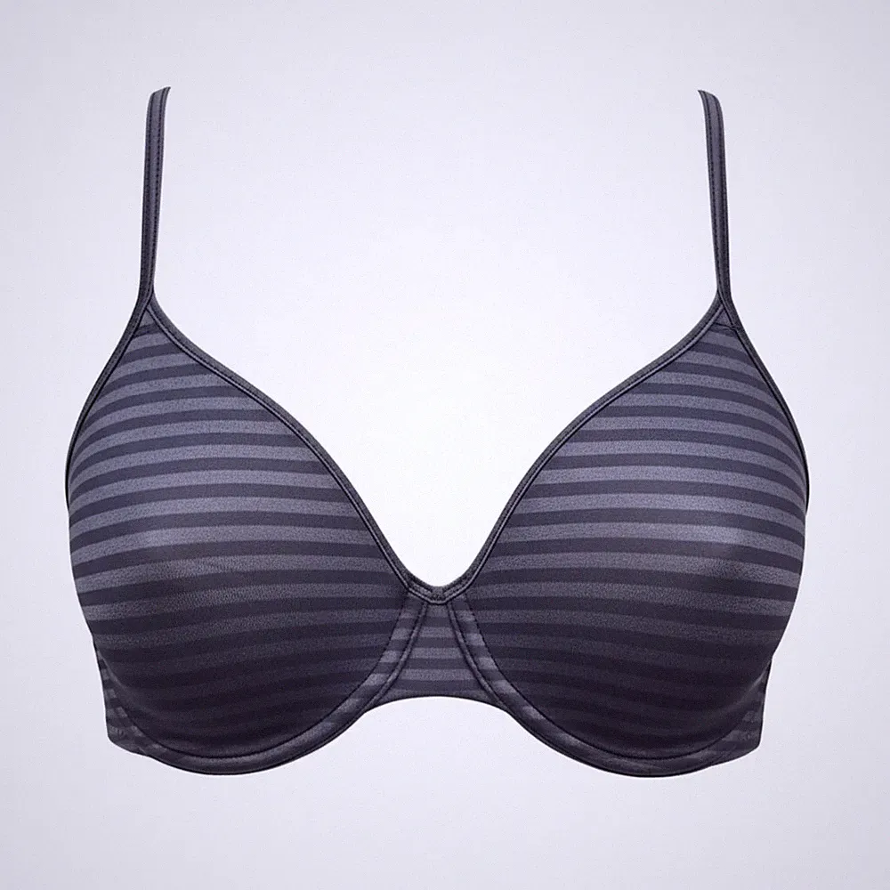 BeeDees BH mit Bügel Shiny Stripes W 70B 70C vanille oder grau Mikrofaser NEU