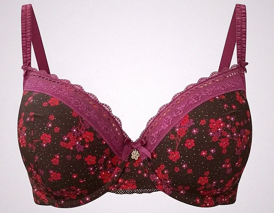 BeeDees gefütterter BH mit Bügel Exotic Kiss 30 WHPM 70F Blüten Spitze NEU
