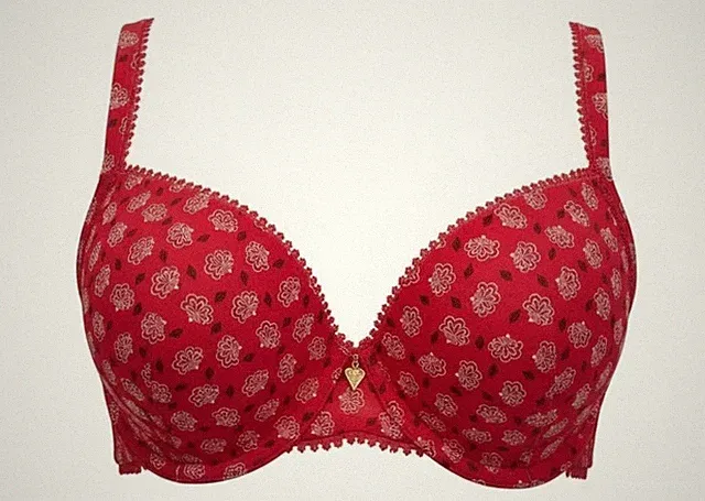 BeeDees gefütterter BH mit Bügel Exotic Kiss 31 WHPM 70B rot NEU