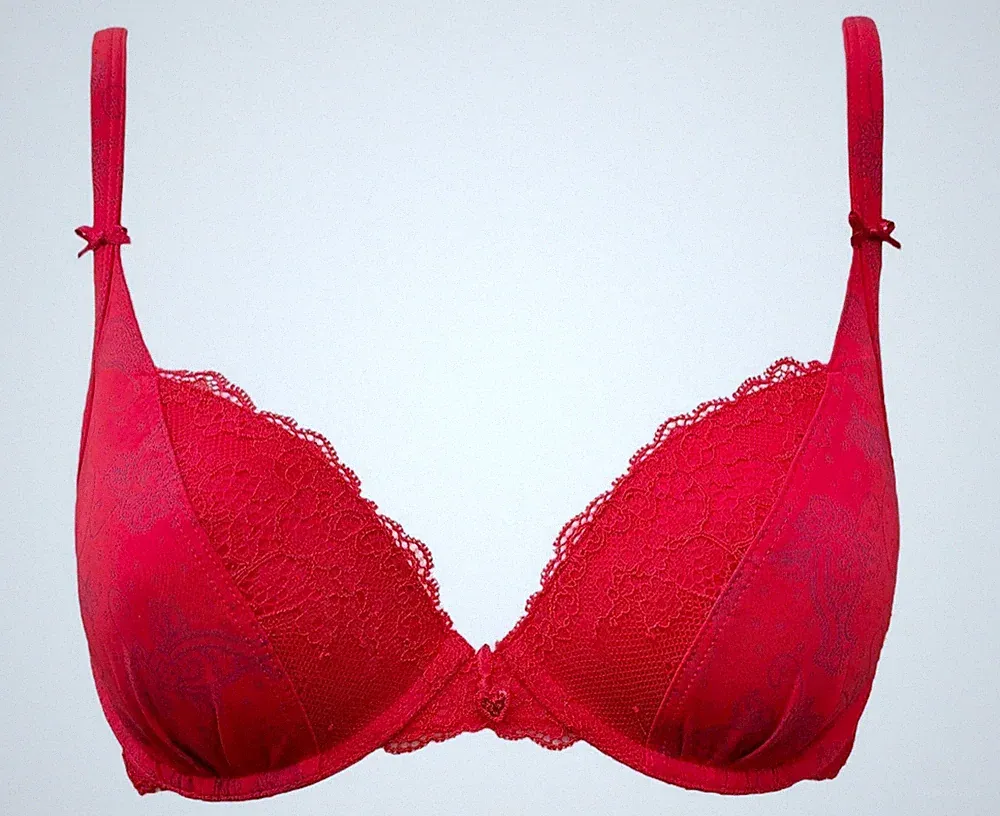 BeeDees gefütterter BH mit Bügel Exotic Kiss 32 WHPM 70C Blüten Spitze NEU