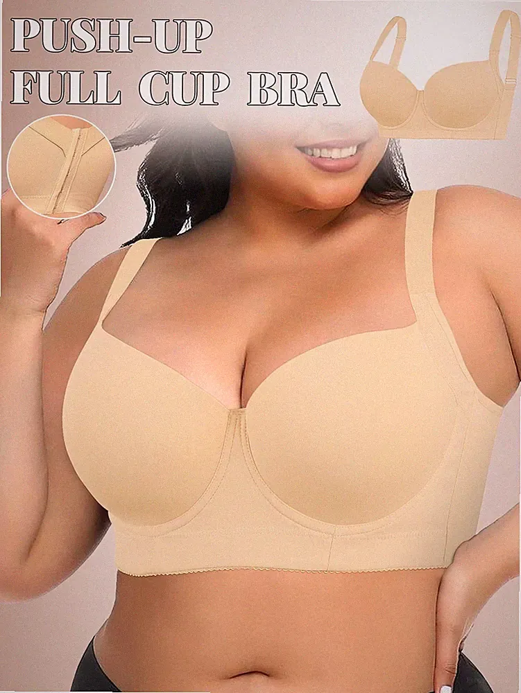Beige nahtloser Damen BH in Große Größen Minimalistischer Komfort mit Billig24