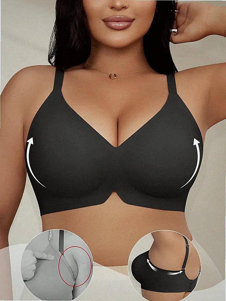 Bequemer Drahtloser Push up BH für Große Größen Ideal für Kurvenreiche Billig24
