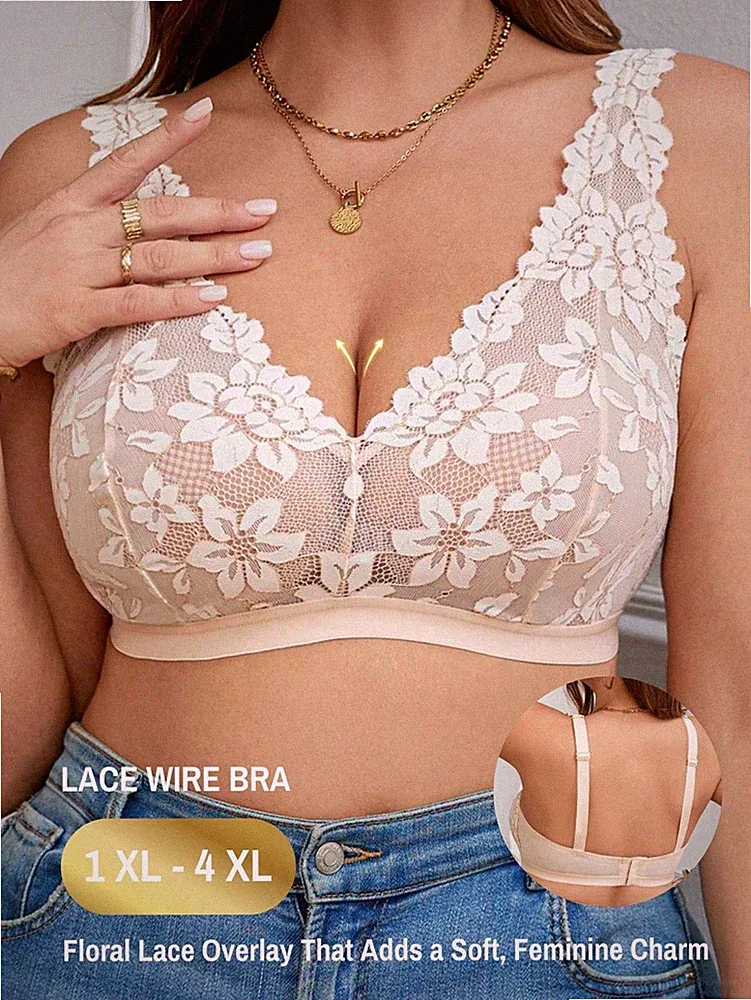 Bequemer grüner Spitzen BH in großen Größen sexy, bügellos und ideal Billig24