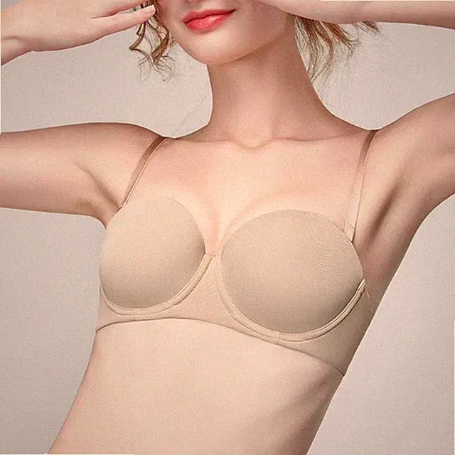 Bequemer Halbschalen BH für Damen atmungsaktive Dessous mit Schnalle hinten