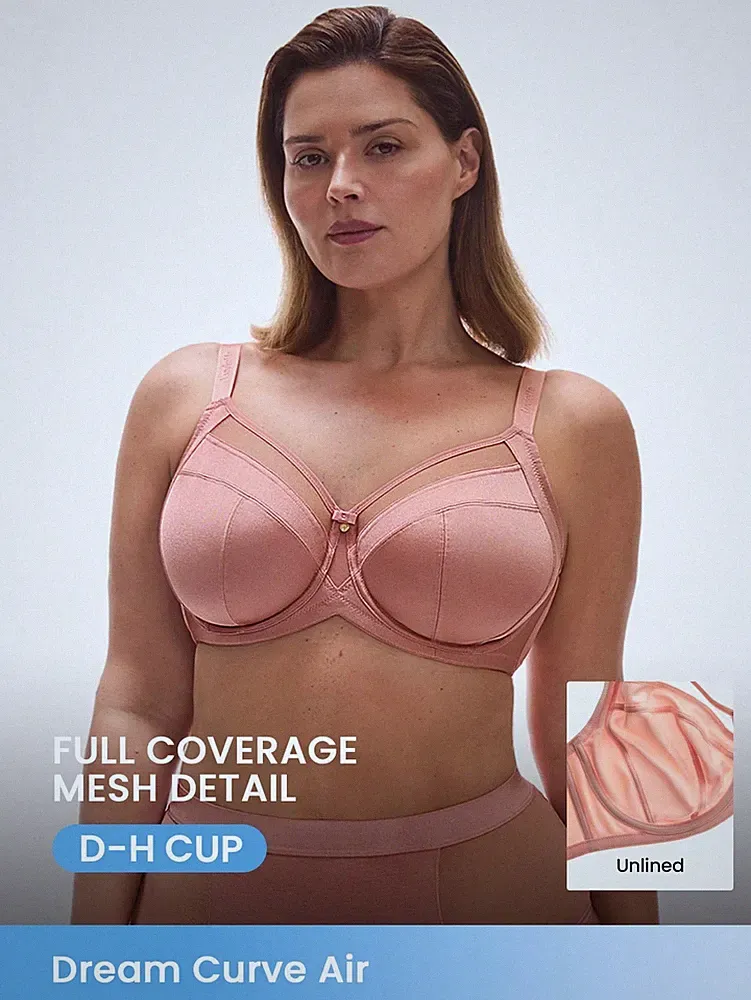 Bequemer Minimizer BH für große Größen in Erd Tönen mit luftiger Mesh Billig24
