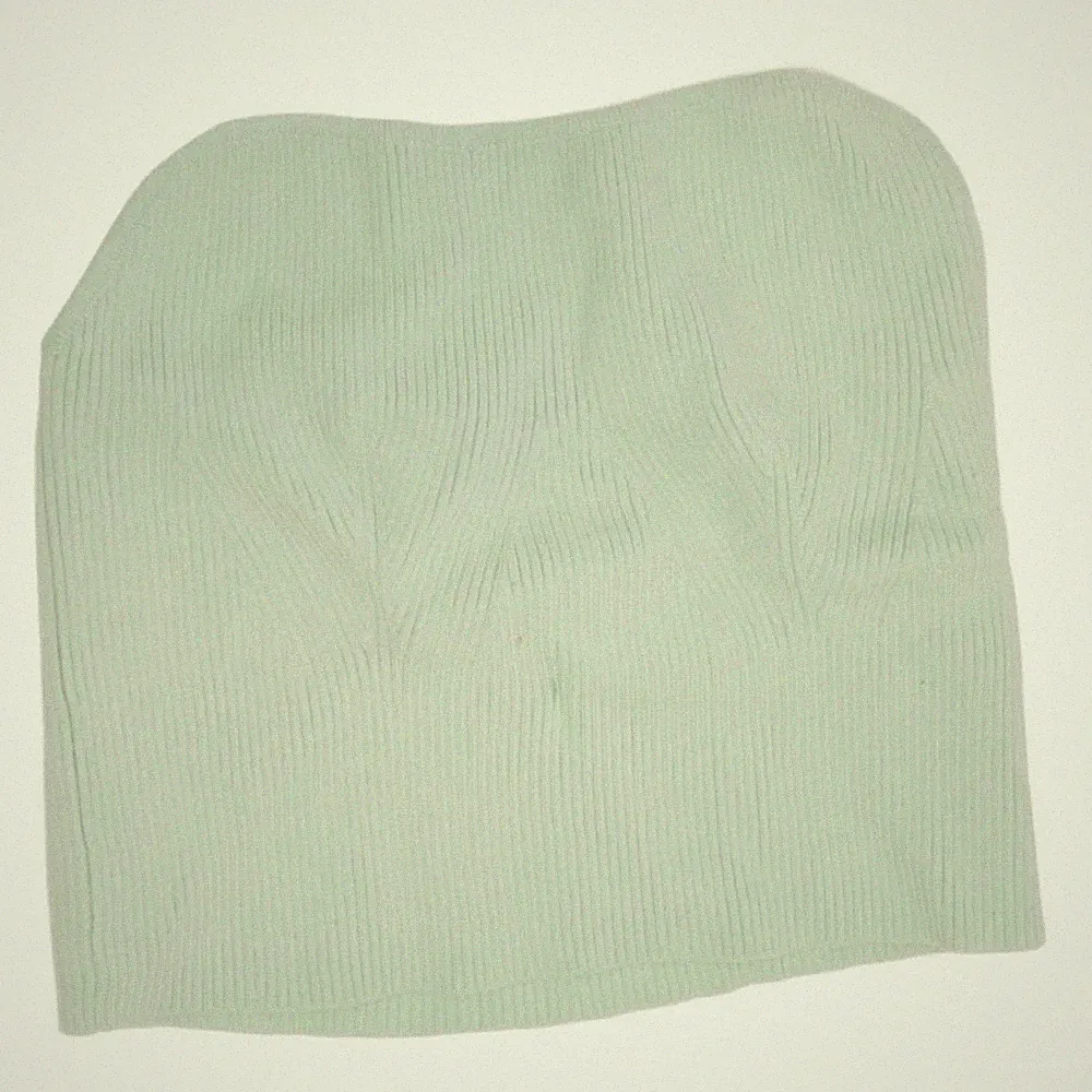 Bershka, Bandeau-BH, Größe: L, Grün, Polyamid/Viskose, Rippenstrick, Damen #BAX