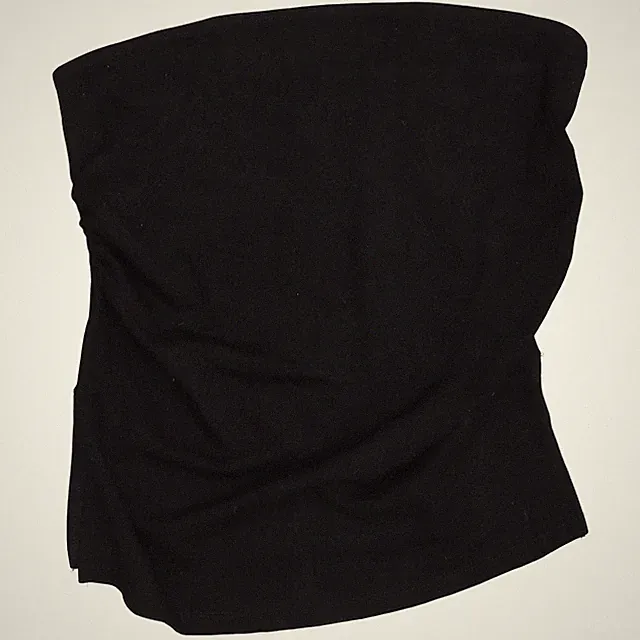 Bershka, Bandeau-BH, Größe: L, Schwarz, Elasthan/Polyamid/Viskose #RnE