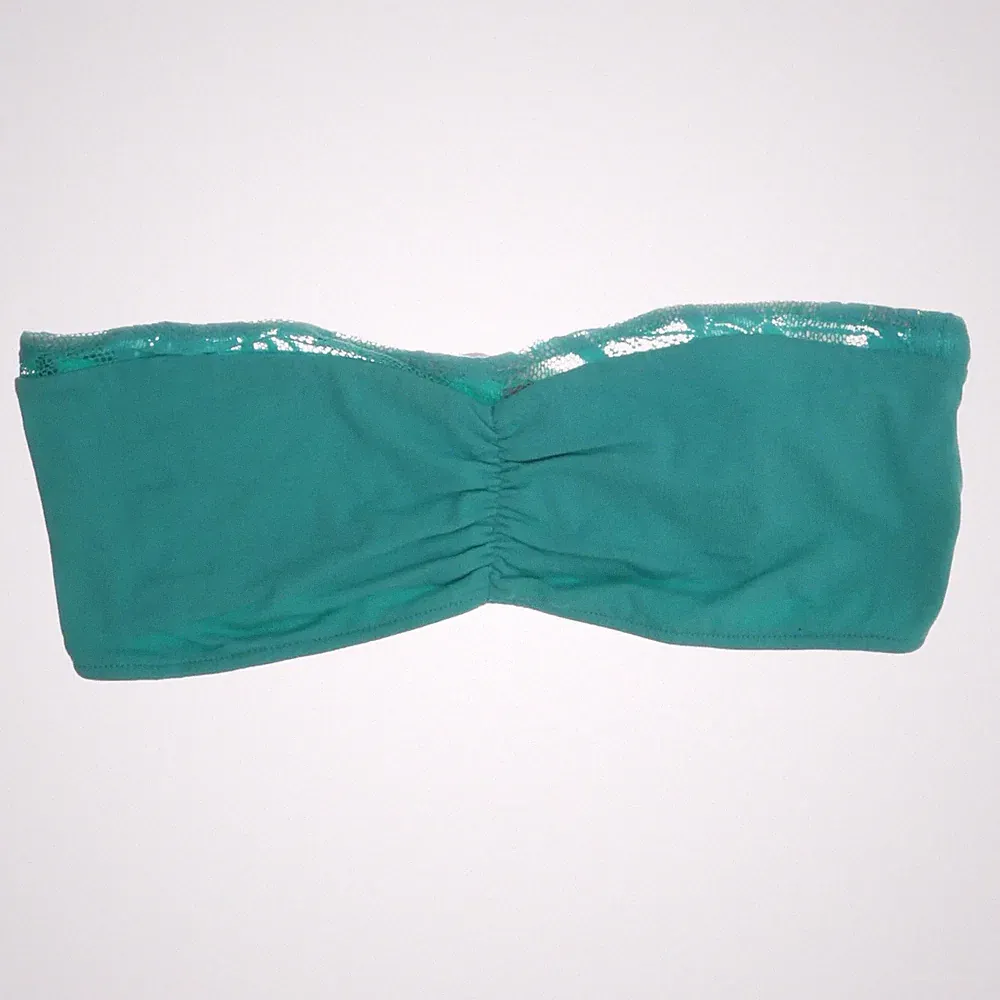 Bershka, Bandeau-BH, Größe: L, Türkis, Polyester, Einfarbig, Damen #Hy5