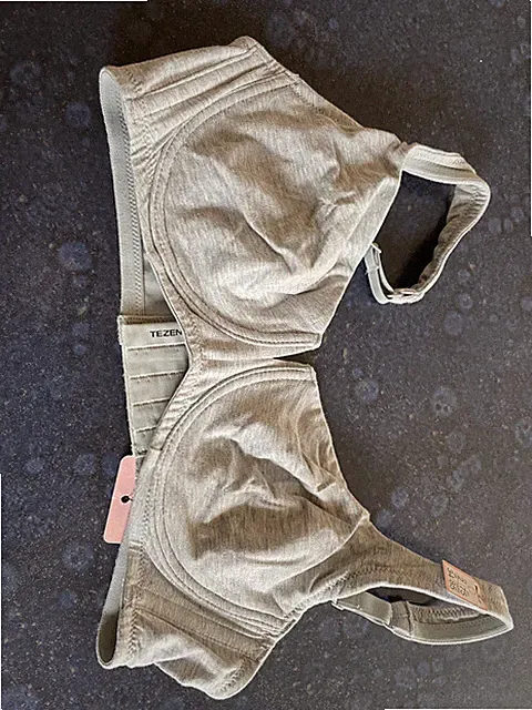 BH, 75 D von Tezenis hellgrau Baumwollmischgewebe