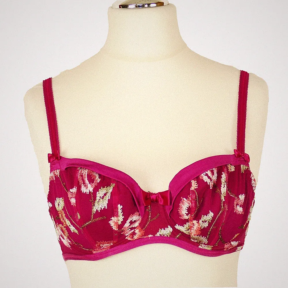 BH 80D Lila weich Bügel bequem Marks & Spencer Pre Loved gepolstert gebraucht