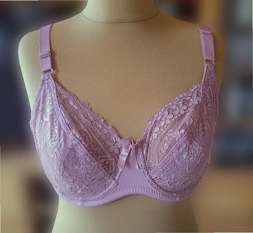 BH 95D leicht rosa shein mit Spitze plus size große Größen sexy Wäsche