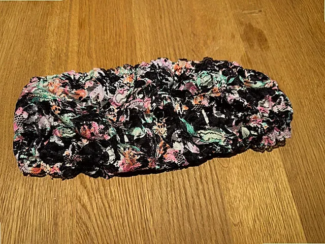 BH Bandeau Top Bustier M Hunkemöller schwarz pink Blumen gemustert