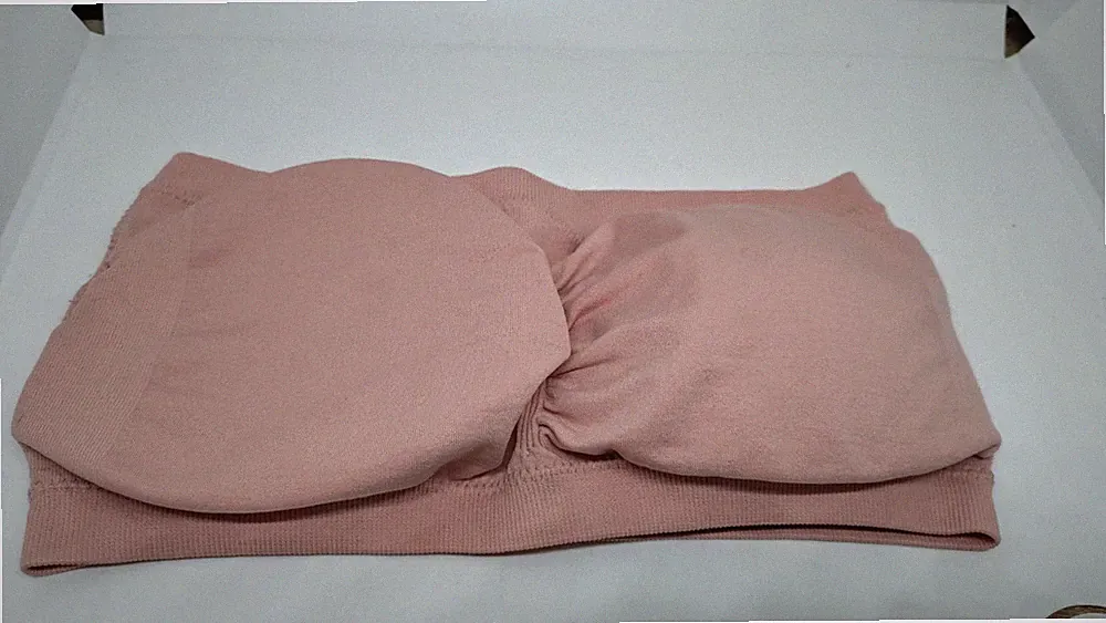 BH Bralette von Hunkemöller Bandeau Größe M rosa mit Pads