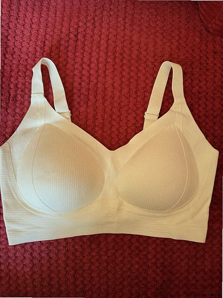 BH Bügellos Push Up Weiß mit Polster zum rausnehmen Gr.7XL(ca.115G) Neu