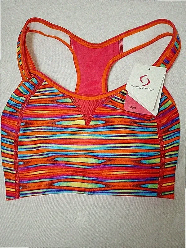 BH bunt 65DD-Cup Damen moving comfort Sport-BH mit Racer-Back US 30DD 5.4605