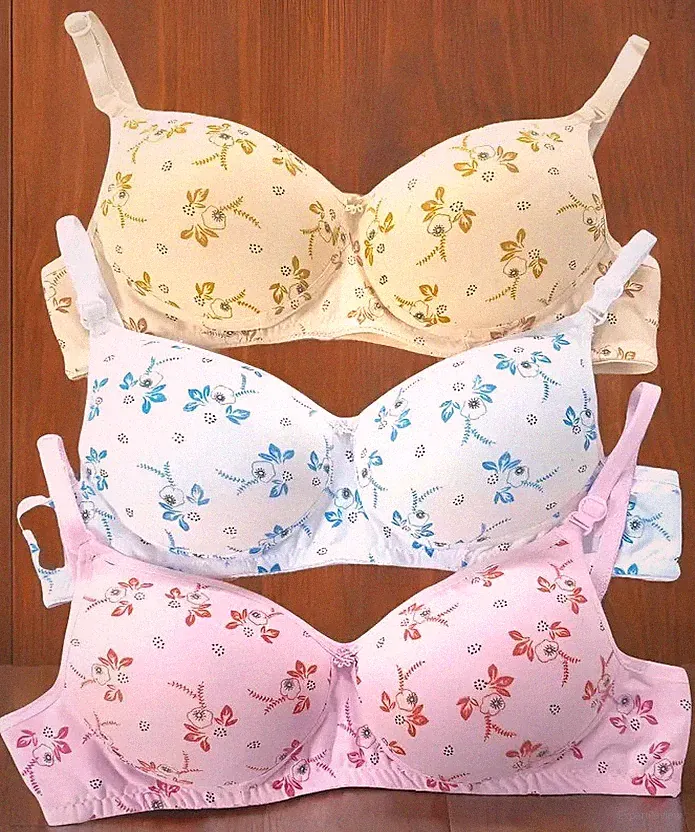 BH Damen 3er BHs Set Bustier Gepolstert Bra Unterwäsche Bügelloser Push-Up Bras