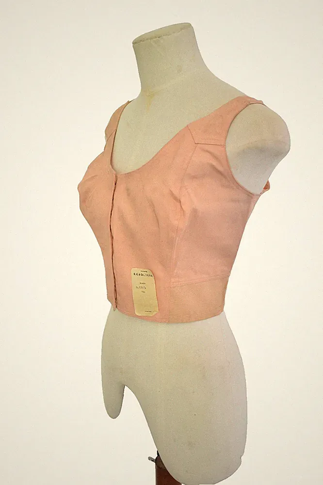 BH Forties Longline Large Pin Up Peach Frontverschluss fester Halt Vollschale