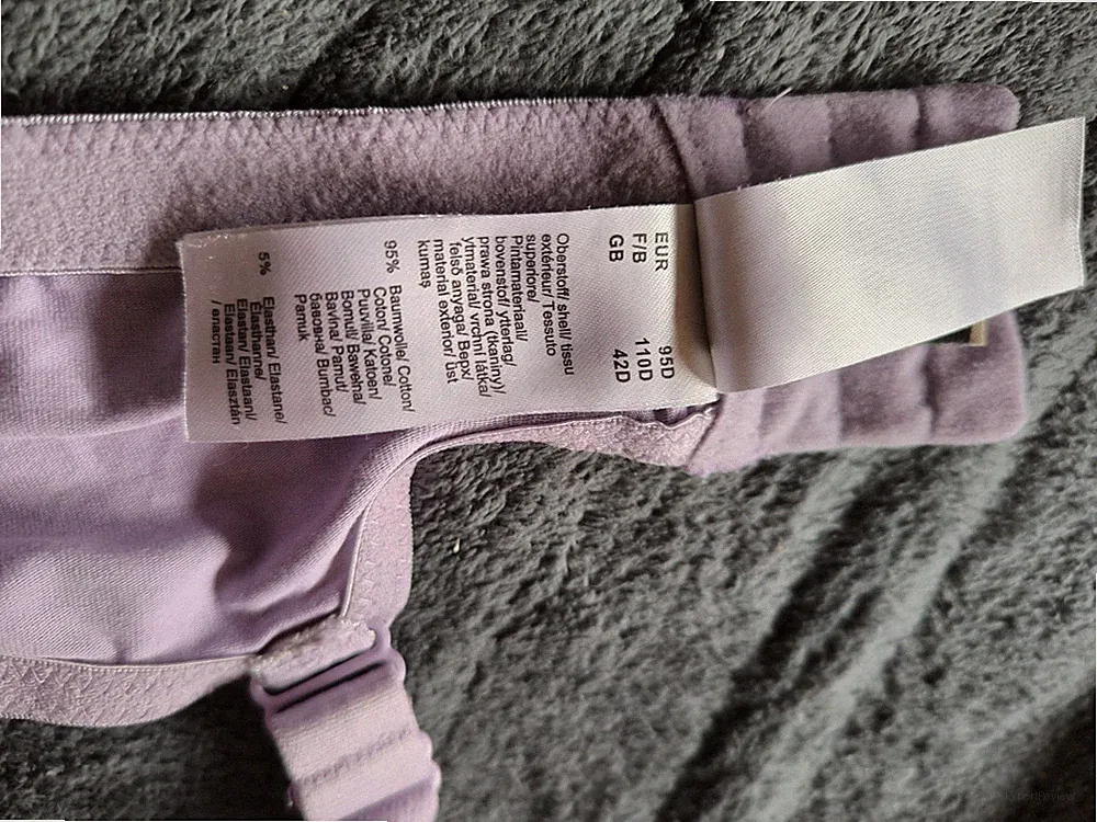 BH, Helllila,95D, ohne Bügel, 3Ösen, T-Shirt BH ,Bon Prix